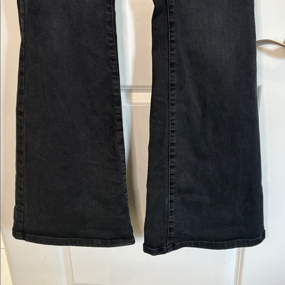 Free People We The Free Jayde Flare Jeans High-Waisted Black Size 31 - Picture 11 of 13